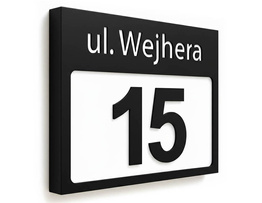 Podświetlany numer domu wzP3