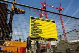 Tablica budowlana informacyjna Pozioma