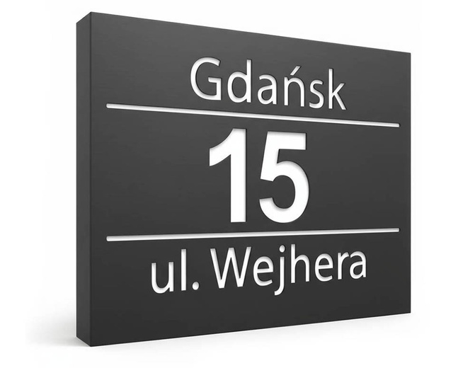 Podświetlany numer domu wzP5