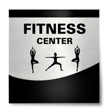 Tabliczka hotelowa Fitness Center Silver Layer