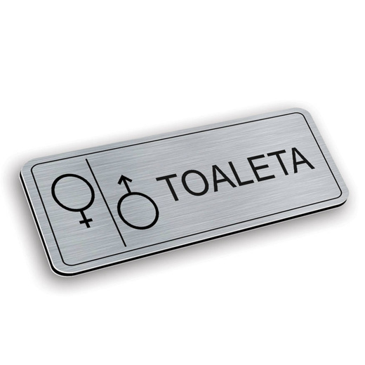 Tabliczka aluminiowa toaleta damsko-męska - wc1