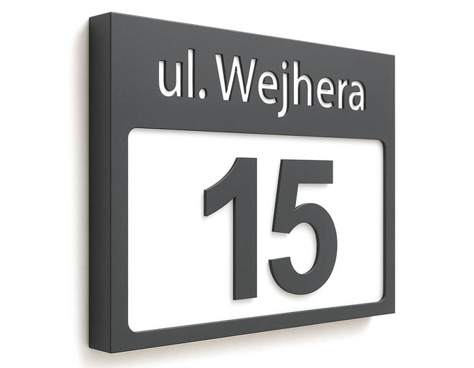 Podświetlany numer domu wzP3