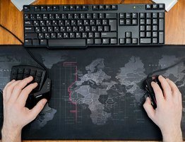 Podkładka pod mysz i klawiaturę - Mapa Świata