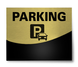 Tabliczka hotelowa Parking Gold Layer