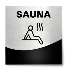Tabliczka hotelowa Sauna Silver Layer