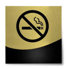 Tabliczka hotelowa Zakaz palenia Gold Layer