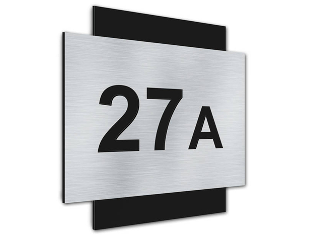 Aluminiowa tabliczka z numerem domu W1