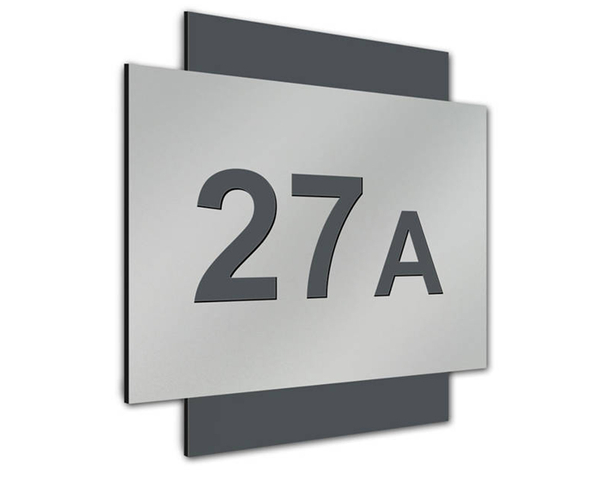 Aluminiowa tabliczka z numerem domu W1