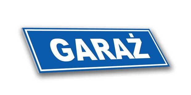 Tabliczka PCV - Garaż