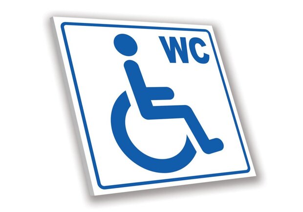 Tabliczka PCV - Toaleta dla niepełnosprawnych