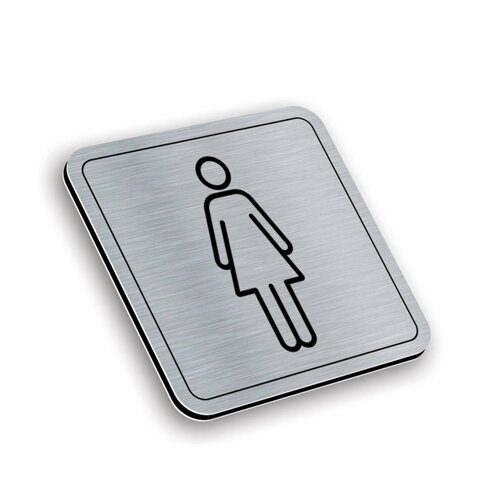 Tabliczka aluminiowa toaleta damska - wc19