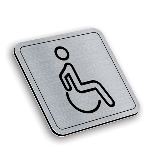 Tabliczka aluminiowa toaleta dla niepełnosprawnych - wz5
