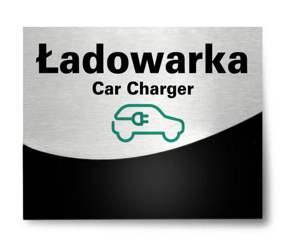 Tabliczka hotelowa Ładowarka Car Charger Silver Layer