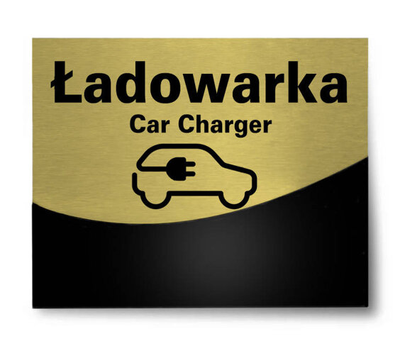 Tabliczka hotelowa Ładowarka Car Charger v2 Gold Layer