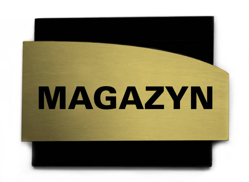 Tabliczka hotelowa Magazyn Gold Layer