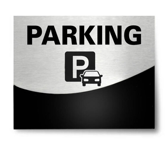 Tabliczka hotelowa Parking Silver Layer