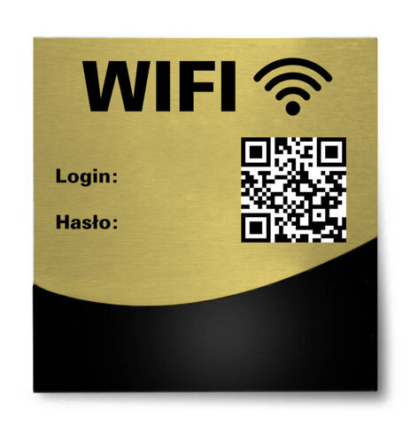 Tabliczka hotelowa Wifi v2 Gold Layer
