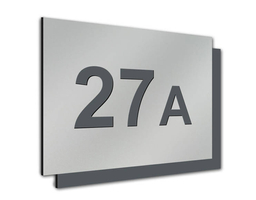 Aluminiowa tabliczka z numerem domu W2