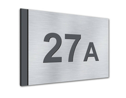 Aluminiowa tabliczka z numerem domu W3